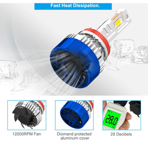 ไฟหน้า LED แบบแมงมุม220W 12V หลอดไฟ LED สำหรับรถยนต์360 H1 H11 H7 H15 5202 H13 9004 9007 LED H4รถ - Product Image 4