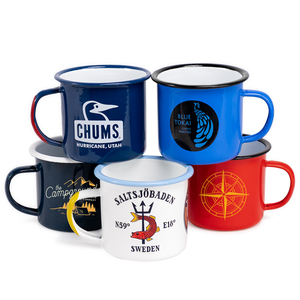 Tasses à café en émail avec logo personnalisé, couleur personnalisée, tasses à <span class=keywords><strong>expresso</strong></span> blanches, tasses à café de camping, tasses en émail en fonte de métal avec bordure noire - Product Image 6