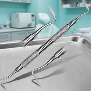 Couteau parodontal chirurgical Ruya, instruments dentaires, approuvé CE # Couteau manuel à double extrémité en acier inoxydable allemand à 4 poignées, garantie 1 an - Product Image 3