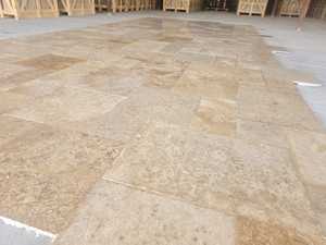 Azulejos de Travertino Marrón Rústico, Acabado Mate, 1.2 cm, Patrón Francés Moderno, en Diversos Tamaños, para Interiores/Exteriores, Piedra Pulida para Encimeras - Product Image 2