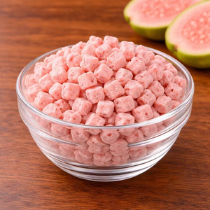 Cubos de Guayaba Rosa Liofilizados Premium, 100% Naturales, Snack de Fruta Real, Suministro a Granel, Dulces, Crujientes, Saludables, Vegetarianos, Listos para Comer - Product Image 3