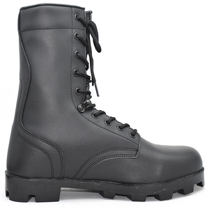 Bottes de combat personnalisées en cuir véritable <span class=keywords><strong>noir</strong></span>, imperméables, tactiques, pour l'extérieur, la jungle, le désert, à hauteur de cheville, avec doublure en mesh pour l'été - Product Image 2