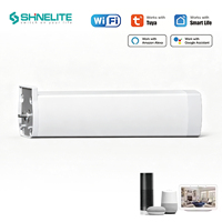Moteur de rideau intelligent Zigbee Wifi à commande vocale via application, prix usine, 1.14/2.14/3.14/4.14/5.14/6.14m, pour la maison et le bureau