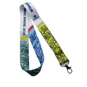 Giá Rẻ Tùy Chỉnh Thiết Kế <span class=keywords><strong>Polyester</strong></span> An Toàn Thăng Hoa In Ấn Logo Cổ Móc Chìa Khóa Nylon Dây Buộc Chủ Thẻ Và Móc Dây Buộc - Product Image 5