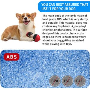 Ajustable lento interactivo <span class=keywords><strong>TPR</strong></span> tratar dispensador perro rompecabezas juguetes alimentador bola enriquecimiento perro juguete con Tratar bola dispensadora - Product Image 6