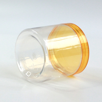 410ml personnalisé en gros PET Jar13oz 14oz pot alimentaire en plastique pour les bonbons alimentaires bocaux en plastique de qualité alimentaire bocaux en plastique bouchons