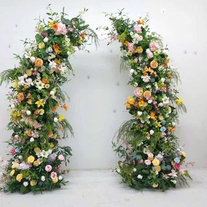 Décoration <span class=keywords><strong>de</strong></span> mariage personnalisée pour la mariée : Arrangements floraux <span class=keywords><strong>de</strong></span> lys sauvages, <span class=keywords><strong>Arche</strong></span> <span class=keywords><strong>de</strong></span> <span class=keywords><strong>jardin</strong></span> <span class=keywords><strong>en</strong></span> <span class=keywords><strong>fer</strong></span> forgé rose et orange - Product Image 2