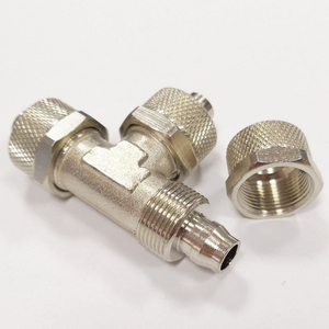 ข้อต่อลมแบบสามทาง ล็อคเร็ว แบบเกลียวตัวเมีย Camozzi 1540 ตัวเรือนทองแดง สำหรับท่อลม PE/PU/PA รุ่น YTNE - Product Image 3