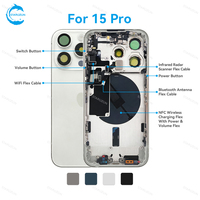 STAROZON Coque arrière de haute qualité pour iPhone 15 Plus Pro Max, qualité ORI, remplacement de la coque arrière du téléphone