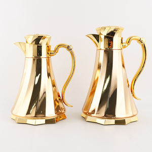 กาน้ำชาคุณภาพสูง Mayflower รุ่น Golden Teapot Dallah ขนาด 1000 มล. กระติกน้ำร้อนแบบอาหรับ เก็บความร้อน กาต้มกาแฟแบบอาหรับ - Product Image 1