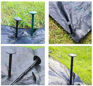 Ancrages en tissu plastique Fixation en plastique Brochet Pointe de sol en plastique pour bâche Ancrage au sol pour jardin - Product Image 3
