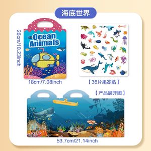 Libros de pegatinas reutilizables personalizados para niños, pegatinas de silicona autoadhesivas y removibles, los mejores regalos, juguetes educativos de aprendizaje para niños - Product Image 6