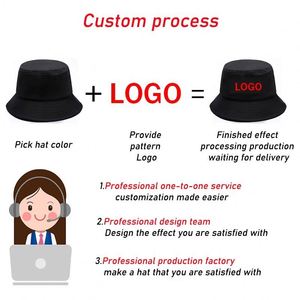 Chapeau de pêcheur pour la protection solaire en plein air, broderie personnalisée du logo, chapeau Panama imprimé pour l'été, chapeau de pêche et de chasse pour hommes et femmes - Product Image 2