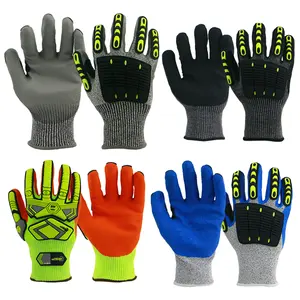 BSP Impact Resistant Tpr Anti-impact Safety Puncture Proof Work Gloves Safety Construction Anti Cutting Hand Glove