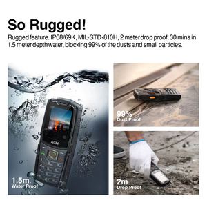 AGM M6 OEM/ODM 犹太教手机 希伯来语 2500mAh 手电筒 防水 耐用功能手机 <span class=keywords><strong>2</strong></span>.4英寸 犹太教手机 适用于以色列市场 - Product Image 5