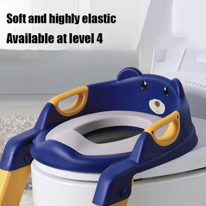 Couvre-siège de toilette en plastique PP à motif animalier pour enfants avec marchepied pliant pour l'apprentissage de la propreté des bébés - Product Image 5