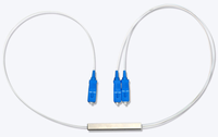 Pembagi Optik Mini PLC Tabung Baja Berkualitas Tinggi Harga Terjangkau Tipe Modular Tanpa Selubung Tray SC/LC/FC/ST UPC 1260nm-1650nm FTTH FTTB