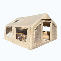 Camping gonflable de famille de tente d'air d'Oxford portatif extérieur avec le tissu imperméable de coton de PVC pour le glamping extérieur