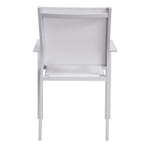Salle à manger empilable de qualité Bistro Patio Tables et chaises en aluminium Mobilier d'extérieur Ensembles de meubles de jardin en plein air - Product Image 4