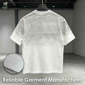 Camiseta Blanca de Manga Corta para Hombre RAMAX con Diseño de Estrella con Pedrería, Cuello Redondo, Corte Regular Informal, 100% Algodón Jersey - Product Image 2