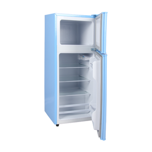 <span class=keywords><strong>Nevera</strong></span> <span class=keywords><strong>Vintage</strong></span> de 2 puertas, refrigerador retro de montaje superior, 86L/ 102L/ 112L/ 138L, mini <span class=keywords><strong>nevera</strong></span> portátil para el hogar/oficina/Cocina/dormitorio - Product Image 3