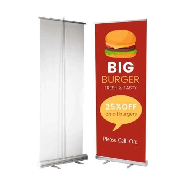 Professional Roll up Advertising Personalized Banner Banner Printing Custom Roll Down Aluminum Retractable Rollup Banner Stand