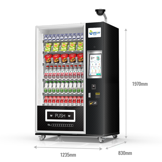 Smart Open-Front Design Contactless Payment Stainless Steel Vending Machine with SDK and Cloud-Based Management