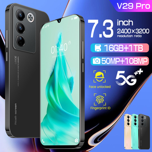 Smartphone V29 Pro Originale, Telefono Android 3G, Schermo HD Completo da 7.3", Batteria 6800mAh, Doppia Fotocamera 108MP, Cellulare Sbloccato - Product Image 2