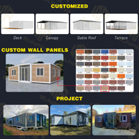 Prix des Maisons Préfabriquées, Maisons Extensibles, Conteneur Maison Pliable, Mini Maison Préfabriquée, Conteneur Extensible Avec Terrasse