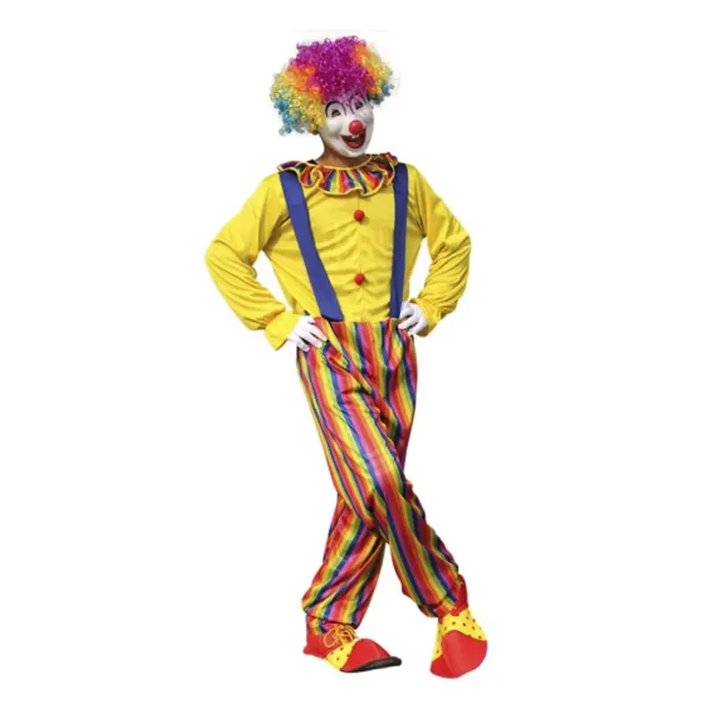 Grappige Clowns Kleding Halloween Feest Carnaval Circus Cosplay Grappig Kostuum Joker Podium Cosplay Voor Volwassenen