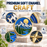 Fabricant de médailles personnalisées, pièces commémoratives en métal frappées à l'emporte-pièce, pièces de défi en émail souple avec logo personnalisé, couleur pleine, style antique