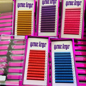 Private Label Extension Tray 0.03 0.05 0.07mm Cashmere <strong>Mink</strong> Silk Easy Graft Volume Korean PBT Natural <strong>Custom</strong> Extension <strong>Supplies</strong> - Product Image 6