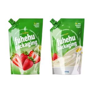 Customized 100ml 200ml 300ml Portable Stand up Bag for Liquid Beverage Juice Ketchup yet Packaging Stand up Bag With Nozzle - Product Image 4