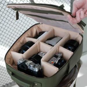 <span class=keywords><strong>2025</strong></span> tùy chỉnh OEM du lịch Thanh lịch PU da máy ảnh lưu trữ DSLR Túi ba lô cho nhiếp ảnh gia - Product Image 6