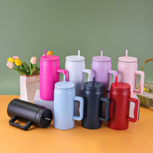 <span class=keywords><strong>Thermos</strong></span> à café glacé transfrontalier 50oz en acier inoxydable 304, isolé sous vide, résistant aux chocs, logo <span class=keywords><strong>personnalisable</strong></span>, grande capacité - Product Image 1