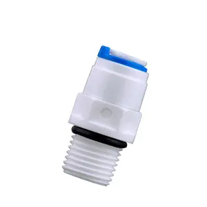 带o形圈的1044白色塑料弯头快速连接器反渗透水系统配件
