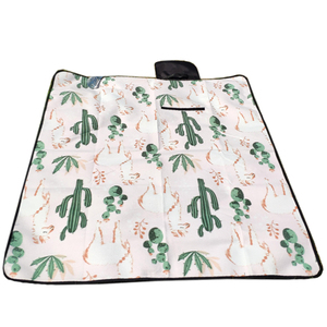Custom Oxford Waterproof Cactus Print <strong>Picnic</strong> Outdoor Camping Mat <strong>Blanket</strong> - Product Image 1