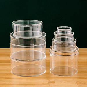 2025 New Superior Acrylic trong suốt vòng lưu trữ hộp hiển thị với nắp rõ ràng acrylic nhựa tròn sô cô la Snack kẹo trường hợp - Product Image 1