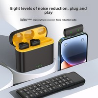 Nouvel arrivage : Micro-cravate sans fil 2,4 G à double réduction de bruit avec étui de charge, portée de 50 m pour le streaming en direct et les vlogs