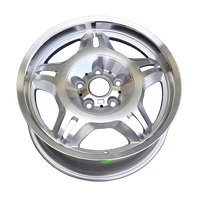 KIPARDO Jantes de voiture 17 pouces frein modifié moyeu de roue 7.5J argent usiné face ET20mm OEM roues pour BMW série 5 jantes