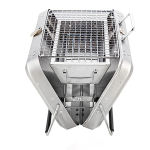 Lò nướng than BBQ di động ngoài trời, dễ dàng lắp ráp, gấp gọn, dùng cho cắm trại, mini - Product Image 6