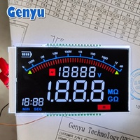 Écran LCD d'affichage pour appareils intelligents, écran numérique à 8 segments, écran LCD personnalisé, Genyu Tn Htn Stn Fstn Va Btn LCD Factory