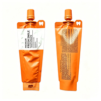 Pochettes souples en aluminium avec bec verseur, design personnalisé pour emballage de dentifrice avec bouchon à clapet