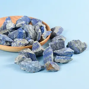 Venta al por mayor de cristales naturales de lapislázuli, piedras curativas, cristal crudo a granel, lapislázuli