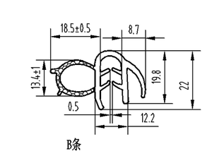 Bande de joint en caoutchouc de porte universelle d'extrusion de composé d'Epdm avec le meilleur prix fournisseur de preuve de temps d'ampoule - Product Image 6