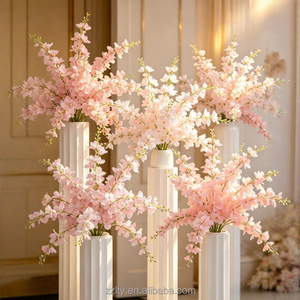 Orchidées artificielles luxueuses multicolores à tige unique avec longues tiges pour mariage, rentrée scolaire, Noël, décoration de scène - Product Image 1