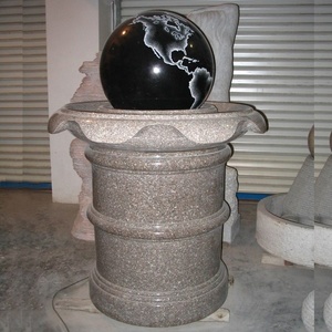 <span class=keywords><strong>Fontaine</strong></span> d'eau à <span class=keywords><strong>boule</strong></span> roulante extérieure en <span class=keywords><strong>pierre</strong></span> de granit chinoise Fengshui, sphère flottante, carte du monde - Product Image 5