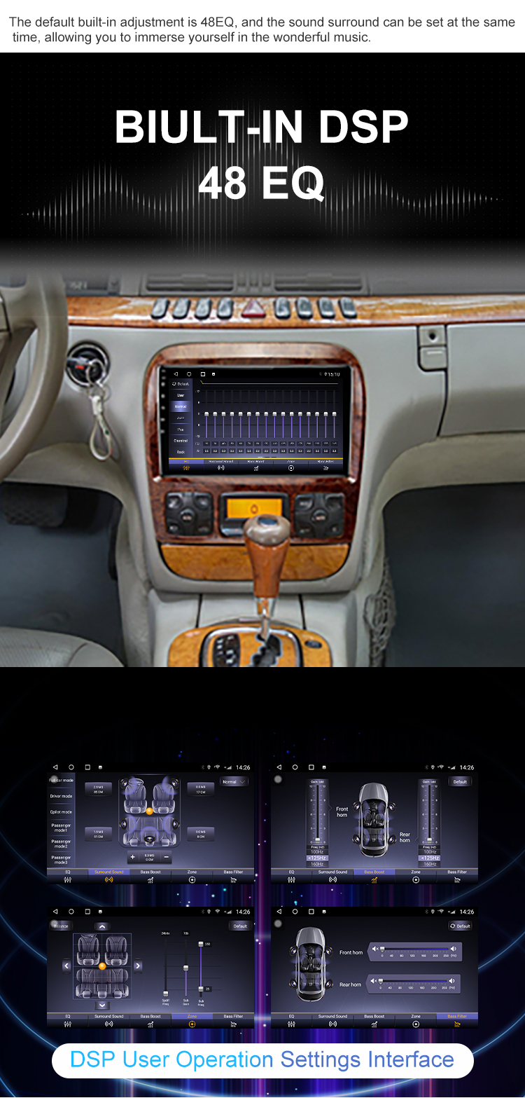 GPS Navigation 9 inch Android 11.0 for Mercedes Benz S Class W220 S280 S320 1998-2005