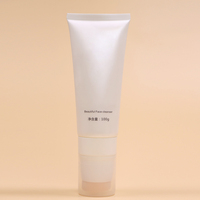OEM Éponge Applicateur Tube Emballage En Gros Masque Visage Logo Personnalisé HDPE Tube Avec Éponge De Massage Cosmétique Squeeze Tube