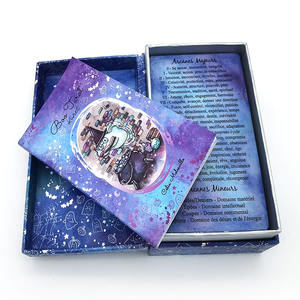 Premium kalite özel kendi iki taraflı tasarım manyetik kutusu baskı kitap ile 78 Tarot kartları parlayan - Product Image 3
